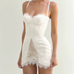 Robe courte d'été pour femme, style français, collection 2026, référence C8003