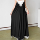 Robe de bal de princesse bustier à volants en satin long, robe de soirée C8117
