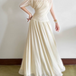 Nouvelle robe longue d'été élégante de style français pour femme C7992