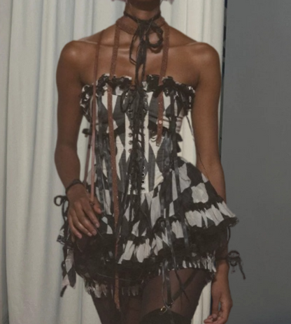 Mini robe de soirée en satin, sans bretelles, sans manches, ligne a, simple, C899
