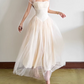 Classical Halter Neck Prom Dress Ivory Lace Tulle A-Line Evening Dress D0194
