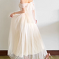 Classical Halter Neck Prom Dress Ivory Lace Tulle A-Line Evening Dress D0194