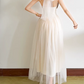 Classical Halter Neck Prom Dress Ivory Lace Tulle A-Line Evening Dress D0194