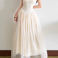 Classical Halter Neck Prom Dress Ivory Lace Tulle A-Line Evening Dress D0194