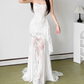 Classical Strapless Wedding Dresses Lace Mermaid Bridal Dress D0195