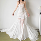 Classical Strapless Wedding Dresses Lace Mermaid Bridal Dress D0195