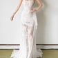 Classical Strapless Wedding Dresses Lace Mermaid Bridal Dress D0195