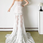 Classical Strapless Wedding Dresses Lace Mermaid Bridal Dress D0195