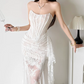 Classical Strapless Wedding Dresses Lace Mermaid Bridal Dress D0195