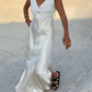 Modest Mermaid Spaghetti Straps Long Prom Dress D019
