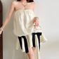 Robe courte d'été pour femme, style français, collection 2026, référence C8003