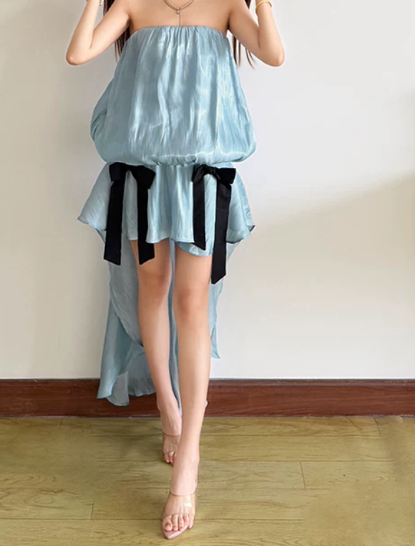 Robe courte d'été pour femme, style français, collection 2026, référence C8003