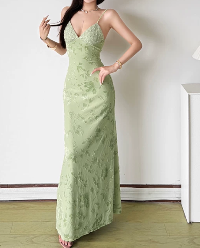 Robe de bal de princesse bustier à volants en satin long, robe de soirée C8117