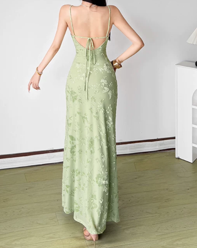 Robe de bal de princesse bustier à volants en satin long, robe de soirée C8117