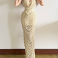 Nouvelle robe longue d'été élégante de style français pour femme C7992