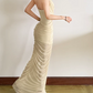 Nouvelle robe longue d'été élégante de style français pour femme C7992