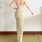 Nouvelle robe longue d'été élégante de style français pour femme C7992