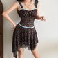 Robe courte d'été pour femme, style français, collection 2026, référence C8003