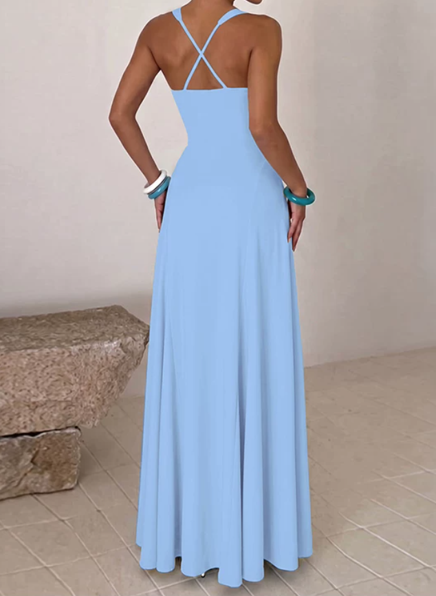 Simple Spaghetti Straps Prom Dress Mermaid Evening Dress D0247