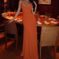 Simple Spaghetti Straps Prom Dress Mermaid Evening Dress D0247