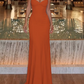 Simple Spaghetti Straps Prom Dress Mermaid Evening Dress D0247