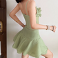Robe courte d'été pour femme, style français, collection 2026, référence C8003