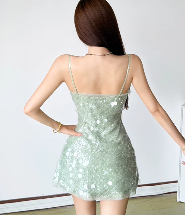 Mini robe de soirée en satin, sans bretelles, sans manches, ligne a, simple, C899