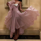 Nouvelle robe longue d'été élégante de style français pour femme C7992