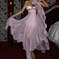 Nouvelle robe longue d'été élégante de style français pour femme C7992
