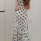 Robe de bal de princesse bustier à volants en satin long, robe de soirée C8117