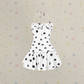 Unique Polka Dots Homecoming Dress Ruffles Backless Halter A-Line Birthday Dress D0258