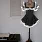 Mini robe de soirée en satin, sans bretelles, sans manches, ligne a, simple, C899