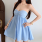 Robe courte d'été pour femme, style français, collection 2026, référence C8003