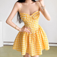 Robe courte d'été pour femme, style français, collection 2026, référence C8003