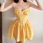 Robe courte d'été pour femme, style français, collection 2026, référence C8003