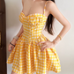 Robe courte d'été pour femme, style français, collection 2026, référence C8003