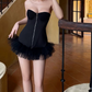 Robe courte d'été pour femme, style français, collection 2026, référence C8003