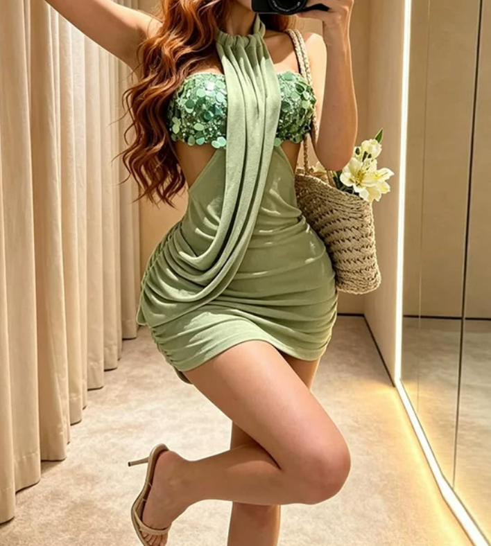 Mini robe de soirée en satin, sans bretelles, sans manches, ligne a, simple, C899