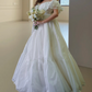 Superbe robe de mariée sirène bustier en satin et tulle, longue et en dentelle, C4563