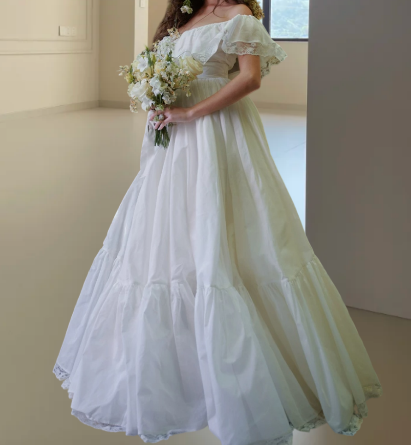 Superbe robe de mariée sirène bustier en satin et tulle, longue et en dentelle, C4563