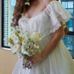 Superbe robe de mariée sirène bustier en satin et tulle, longue et en dentelle, C4563