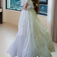 Superbe robe de mariée sirène bustier en satin et tulle, longue et en dentelle, C4563
