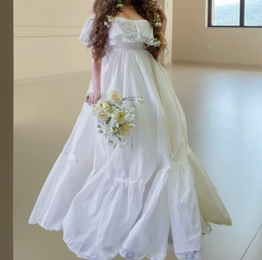 Superbe robe de mariée sirène bustier en satin et tulle, longue et en dentelle, C4563