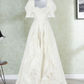 Superbe robe de mariée sirène bustier en satin et tulle, longue et en dentelle, C4563