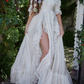 Superbe robe de mariée sirène bustier en satin et tulle, longue et en dentelle, C4563