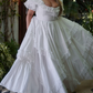 Superbe robe de mariée sirène bustier en satin et tulle, longue et en dentelle, C4563