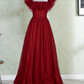 Robe de bal de princesse bustier à volants en satin long, robe de soirée C8117