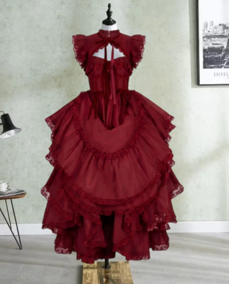 Robe de bal de princesse bustier à volants en satin long, robe de soirée C8117