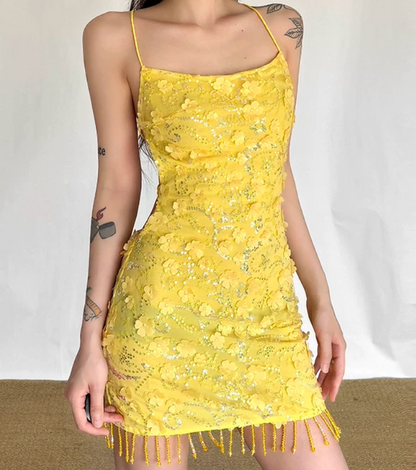 Mini robe de soirée en satin, sans bretelles, sans manches, ligne a, simple, C899