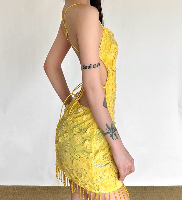 Mini robe de soirée en satin, sans bretelles, sans manches, ligne a, simple, C899